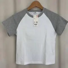 UNIQLO ミニT ラグラン 半袖 グレー Lサイズ 新品のサムネイル