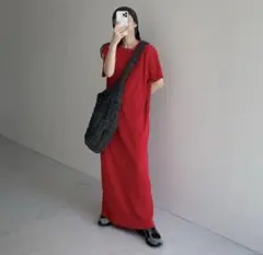 wee9s デイリーデイリースーパーストレッチプリーツワンピース[半袖]long