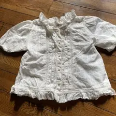 H&M ホワイト 半袖ブラウス US 8