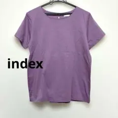 index インデックス　Tシャツ　紫　カットソー　半袖　コットン100% Lのサムネイル