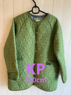 KPニットプランナー　チェリー柄　中綿キルトコート　150cm