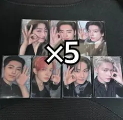 ENHYPEN 宵 大阪 長居 たこ焼き 会場限定 トレカ 7種 コンプ ×5