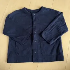 美品　ユニクロ ベビー AIRism カーディガン 90 紺UVカット 前開き