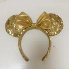 東京ディズニーリゾート カチューシャ ゴールド スパンコール