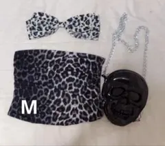 ヒョウ柄リボンセット