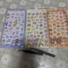 3Dシールセット 動物・星・月デザイン