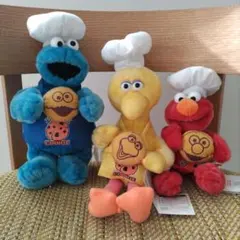 美品　セサミストリート　3体　ぬいぐるみ