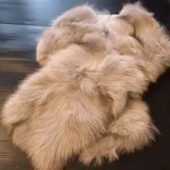 sagafurs/サガファーズ　ショール　ボリューム　成人式　ベージュ