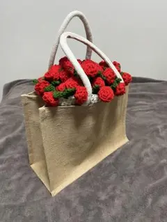 花束ブランケット 薔薇