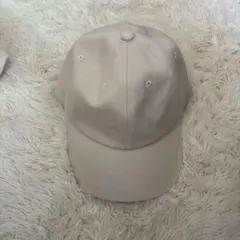 ベージュ コットンキャップ フリーサイズ