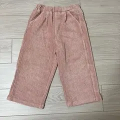 コーデュロイ　ワイドパンツ　ピンク 120
