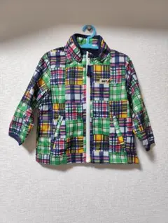 ホットビスケッツ チェック柄　ジャケット　ウィンドブレーカー　　90センチ　美品