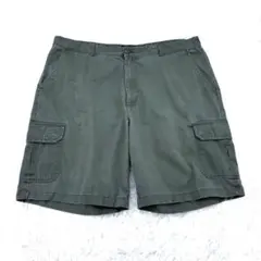 90s puritan カーゴショートパンツ ビッグシルエット カーキ 40表記のサムネイル