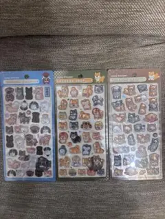 ボンボンドロップシール　和柄　柴犬　犬　日本犬