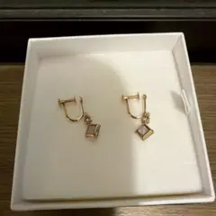 ツツミ k18 イエロー ゴールド ダイヤモンド ピアス アメジスト セット ツツミ k18 イエロー ゴールド ダイヤモンド ピアス アメジスト セット