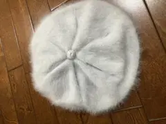 ふわふわ ベレー帽 ライトグレー