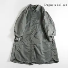 321t*ディニテコリエ Dignitecollier ミリタリーロングコート