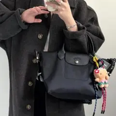 未使用 LONGCHAMP ルプリアージュハンドバッグSサイズ黒