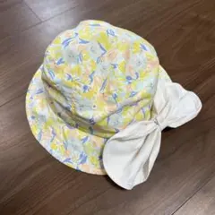 アプレレクール 54cm 日除けタレつき ハット 花柄のサムネイル