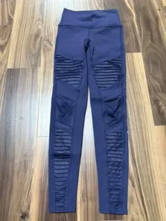 Alo Yoga モトレギンス ネイビー②XS