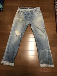 70s levi's 501 66前期　ダメージジーンズ　雰囲気系