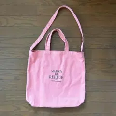 MAISON DE REEFUR キャンバストートバッグ ピンクのサムネイル