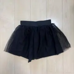ブラック チュール ミニスカート フレアのサムネイル