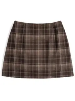 インパン裏地付きベルトスリットミニスカート L ai228 GRL