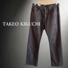 TAKEO KIKUCHI ヘリンボーン デニムパンツ ブラック サイズ3のサムネイル