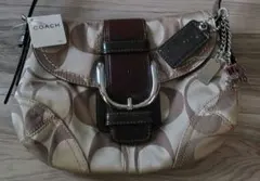 COACH コーチ ソーホー ショルダーバッグ シグネチャー レザー　バックル