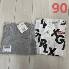 x-girl STAGES Tシャツ 2枚セット 90cm