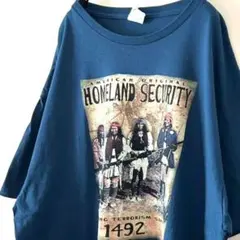 デルタ ホームランド セキュリティTシャツ XL ブルー 青 古着