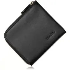 【新品】TRACUS(トラッカス) L字ファスナーミニウォレット 本革 ブラック
