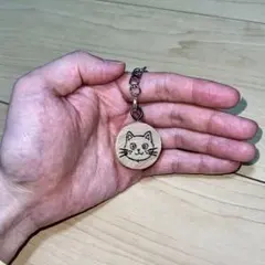 【36】両面☆彡本革ねこちゃんキーホルダーハラコ 36】両面☆彡本革ねこちゃんキーホルダーハラコ - メルカリ