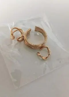 ゴールド イヤーカフ 3点セット