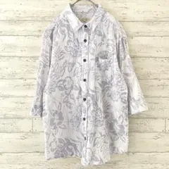 Avail Jean 七分袖 アロハシャツ 【XL】 トップス 羽織り 総柄のサムネイル