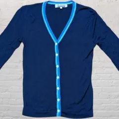 バーバリー ブルーレーベル カーディガン M ネイビー