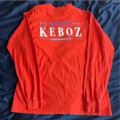 オレンジ 長袖カットソー KEBOZ ケボズ　ストリート　スケート