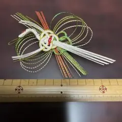 ハンドメイド 水引 髪飾り 鶴