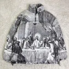 【極美品】キリスト　最後の晩餐　パフジャケット総柄　XXXL