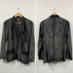 美品☆[ROEN] ダスト加工 バックスカル カッティングジャケット 44のサムネイル