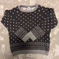 PETIT BATEAU ノルディック柄 セーター 110cm