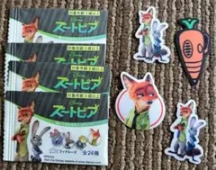 ズートピア　シールエコワッペン　4枚セット　DAISO　フィクシーズ
