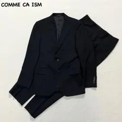 t2202 【コムサイズム】　セットアップ　黒　テーラードジャケット　スーツ