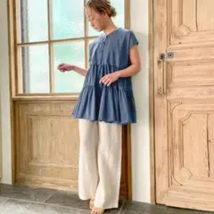 ★　【定価￥4.700】JUNOAH　ノースリーブ　ティアードトップスのサムネイル