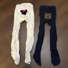 babyGap キッズタイツ 2-3歳 ミニーマウス クマ刺繍
