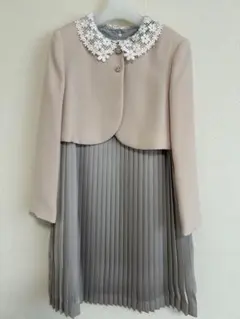 値下げ・CHOPINサテンプリーツワンピース130定価27500円【靴21cm】