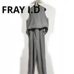 FRAYI.D グレー ニット切り替え サロペット オールインワンのサムネイル