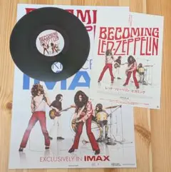 レッド・ツェッペリン映画特典・ うちわ＋ポスター＋チラシ＋オマケセット