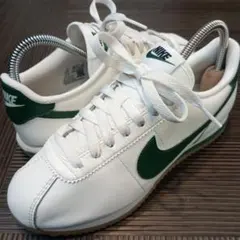 ナイキ レザーコルテッツ 白x緑 22.5センチ